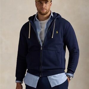 Polo by Ralph Lauren Men's Navy Full Zip Hoodie Size 2XLT